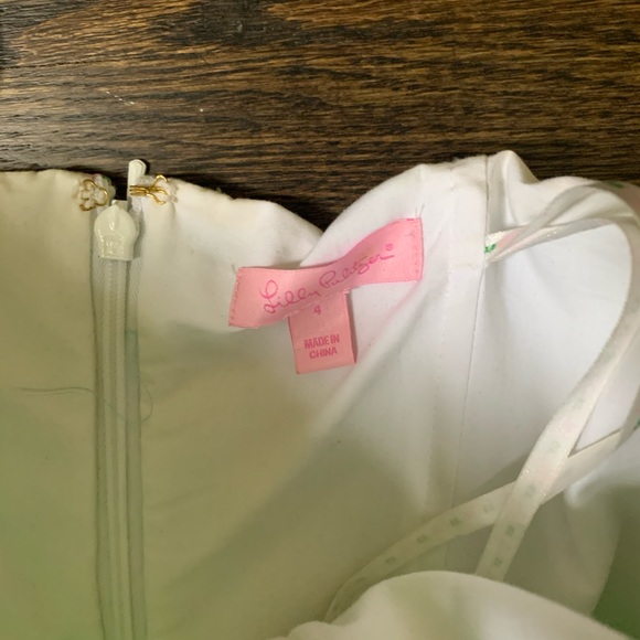 Strapless Lilly Pulitzer Alligator Print Dress - Picture 2 of 4